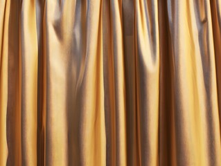 Obraz premium Gold Fabric Pleats: Texture and Light Reflection