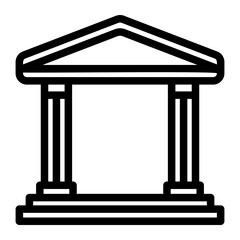 Obraz premium museum Line Icon
