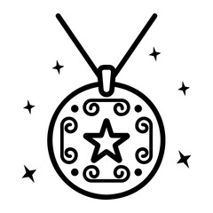 pendant Line Icon