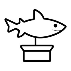 shark Line Icon