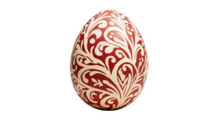 Colorful Easter egg, transparent background