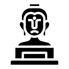 buddha Solid icon
