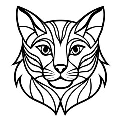 Fototapeta premium illustration of a cat