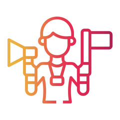 tour Line Gradient Icon