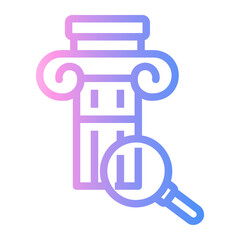 bust Line Gradient Icon