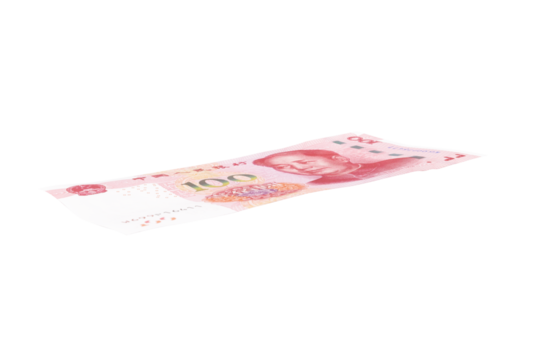 Chinese or asian economic growth concept. chairman MAO zedong's portrait,on 100 Yuan, chinese banknotes, RMB banknotes. Clipping path.