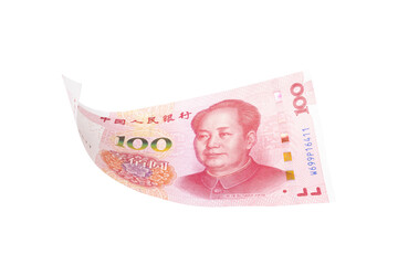 Chinese or asian economic growth concept. chairman MAO zedong's portrait,on 100 Yuan, chinese...