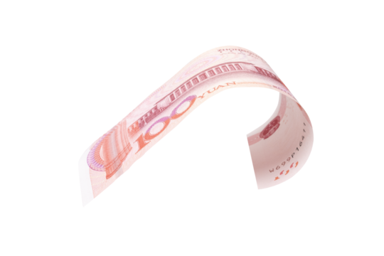 Chinese or asian economic growth concept. chairman MAO zedong's portrait,on 100 Yuan, chinese banknotes, RMB banknotes. Clipping path.