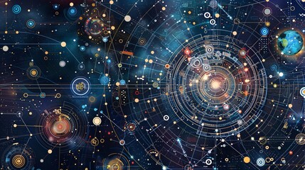 Captivating Cosmic Landscape Showcasing the Wonders of the Universe through Intriguing Celestial Patterns Nebulae and Shimmering Stars