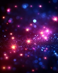 Naklejka premium Sparkling Lights Glitter Background Festive Design