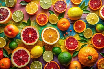 Vibrant Citrus Fruit Fashion Photography