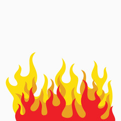 fire flame logo icon vector illustration design template isolated on white background.