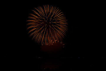 fireworks on the river