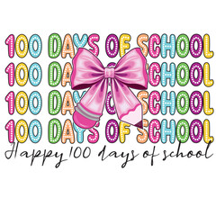 100 days of school Dotted Coquette bow svg png, 100th day of school kindergarten svg png, 100 days gamer construction of school, polka dot
