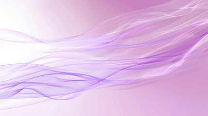 Abstract illustration of flowing purple waves on a soft background.