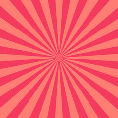 Dynamic Radial Burst Pattern with Red and Pink Rays