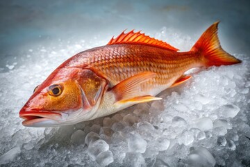Wild-caught, sustainable Atlantic red drum. Delicious seafood, captured in a stunning high-resolution photograph.