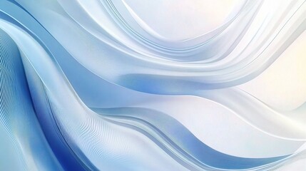 Smooth Blue and White Waves Background for Business Use