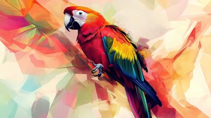 Obraz premium Parrot abstract background