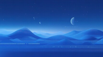 Fototapeta premium Abstract Blue Financial Chart Data Background for Professional Use