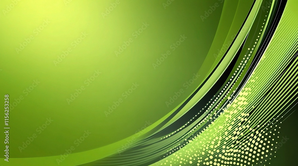 Aufkleber abstract green background with diagonal stripes and design elements
