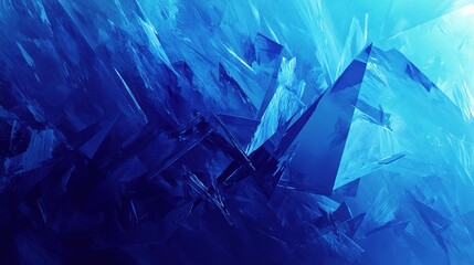Obraz premium Vibrant Blue Abstract Background with Dynamic Elements and Texture