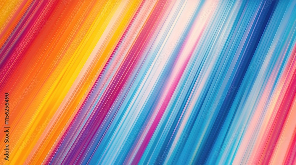 Poster vibrant abstract background with multicolored gradient stripes