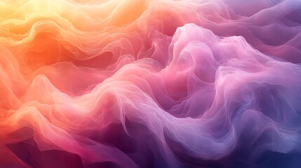 Abstract Colorful Waves of Light and Color