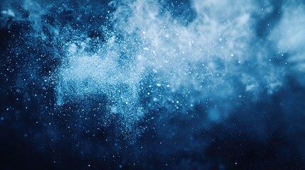 Fototapeta premium Vibrant and Dynamic Abstract Blue Background with Light Particles
