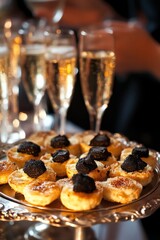 Cocktail party, snack degustation, aperitif, truffle aperitif, croustous degustation, Truffle Festival