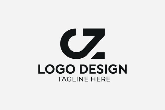 letter CZ, cz abstract business logo, letter CZ logo for corporate business, letter CZ , ZC Minimal awesome trendy professional logo design template