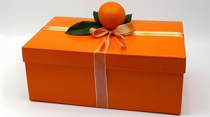Vibrant Orange Gift Boxes - Festive Holiday Packaging for Special Occasions