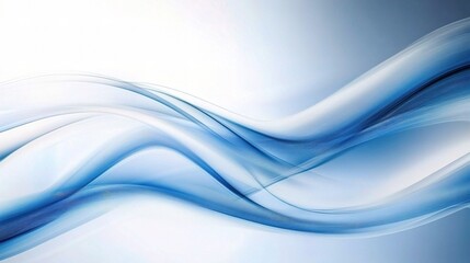 Obraz premium Elegant Blue and White Business Wave Banner Background Design