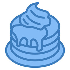 Pancake Stack Icon Element For Design