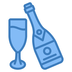 Champagne Icon Element For Design