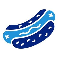 Hot Dog Icon Element For Design