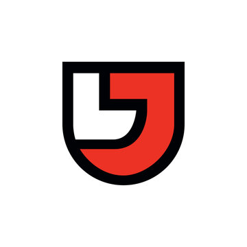 recommend clip art: the logo consists of the letter L J. Abstract, outline and elegant.