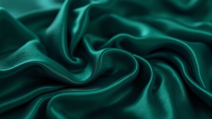 Fototapeta premium Elegant green Satin Gradient: Luxurious Silky Texture for Sophisticated Design, 4K, high quality, ready to add to your design