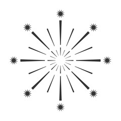 Firework icon  isolated vector illustration.