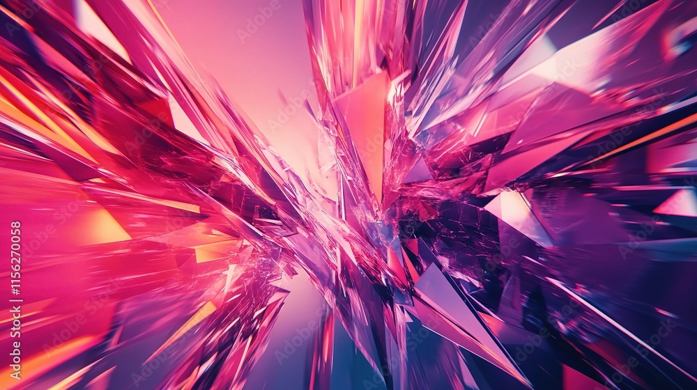 Poster abstract futuristic neon communication background with dynamic shapes