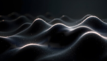 Obraz premium Black and White Zigzag Waves with Subtle Gradients