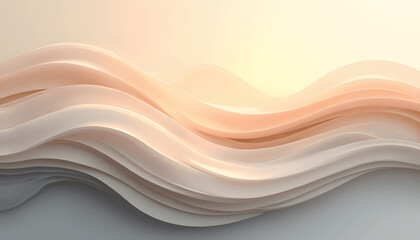 Layered Brush Strokes in Warm Beige and Cool Gray