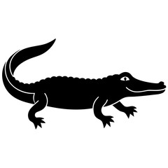 crocodile isolated on white
