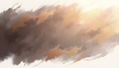 Fototapeta premium Contemporary Brush Strokes in Mocha and Light Gray