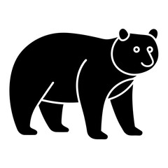 silhouette of bear