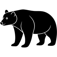 silhouette of a bear