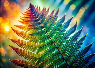 Double Exposure Fern Leaf, Abstract Art, Botanical, Nature Photography, Surrealism