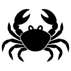crab on white background
