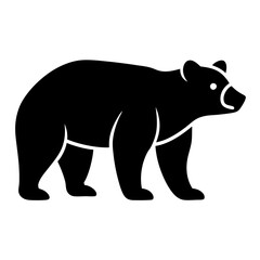 silhouette of bear