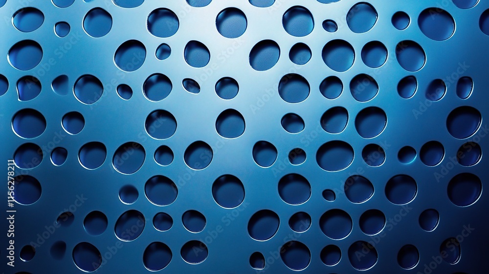 Poster intricate blue background with unique patterns and textures